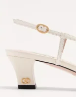 Valentino Bowow Slingback Pumps In Kidskin With Mirrors And Crystals 45Mm - Image 2